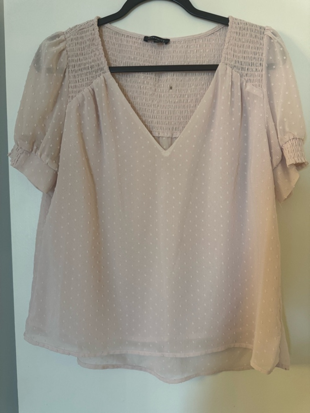 Dynamite Blush Blouse